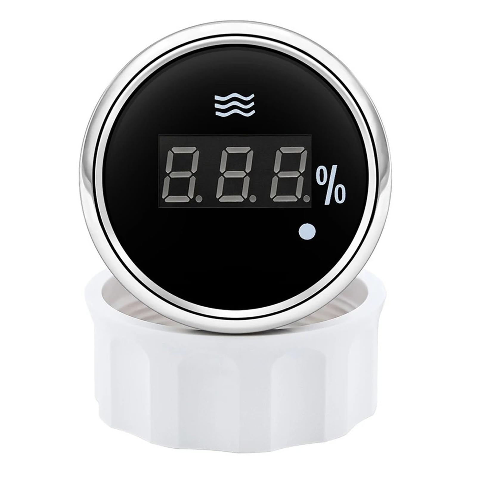 Jauge de niveau d'eau numérique rétro-éclairé rouge 0-100%, avec alarme 0-190ohm,240-33ohm, indicateur de réservoir d'eau 52mm Lectures claires(0-190 ohm BS)