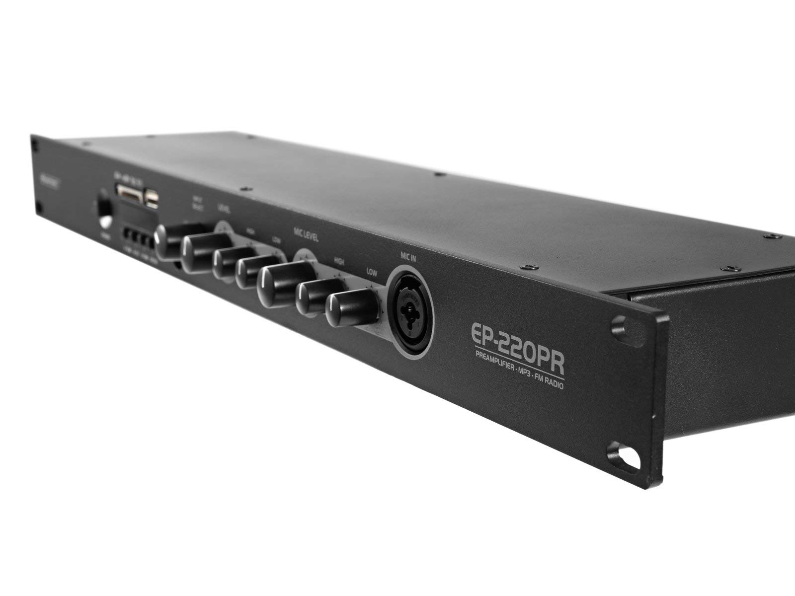 OMNITRONIC EP-220PR Vorverstärker mit MP3-Player, Bluetooth und FM-Radio