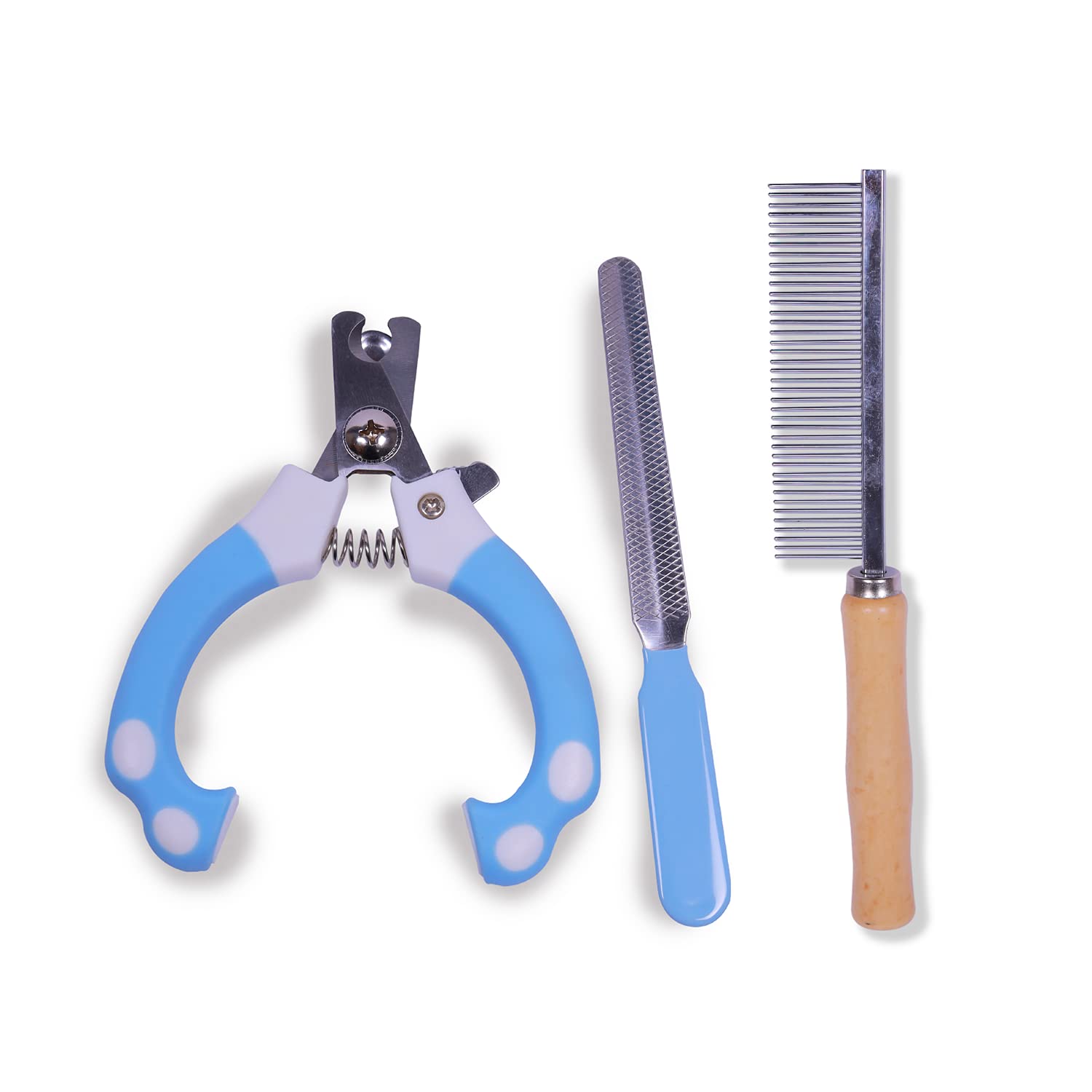 Stainless Steel Nail Trimmer, File and Single Sided Steel Needle Comb Combo for Dogs and Cats Safe Lock Guard & Sharp Blade Pet Nail Cutter, Hairbrush Effectively Reduce Shedding [2 in 1 Pack] (B0BVM77S36) Amazon Price History, Amazon Price Tracker