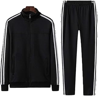 ZSYDS Mens Anzug Set, Top Bottoms Jogging Zip Jogger Rennen Sport Sweat Anzughose