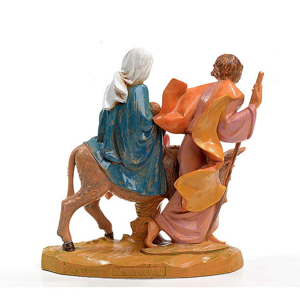Holyart Krippen von Fontanini: Flucht nach Ägypten 16x16cm, Fontanini
