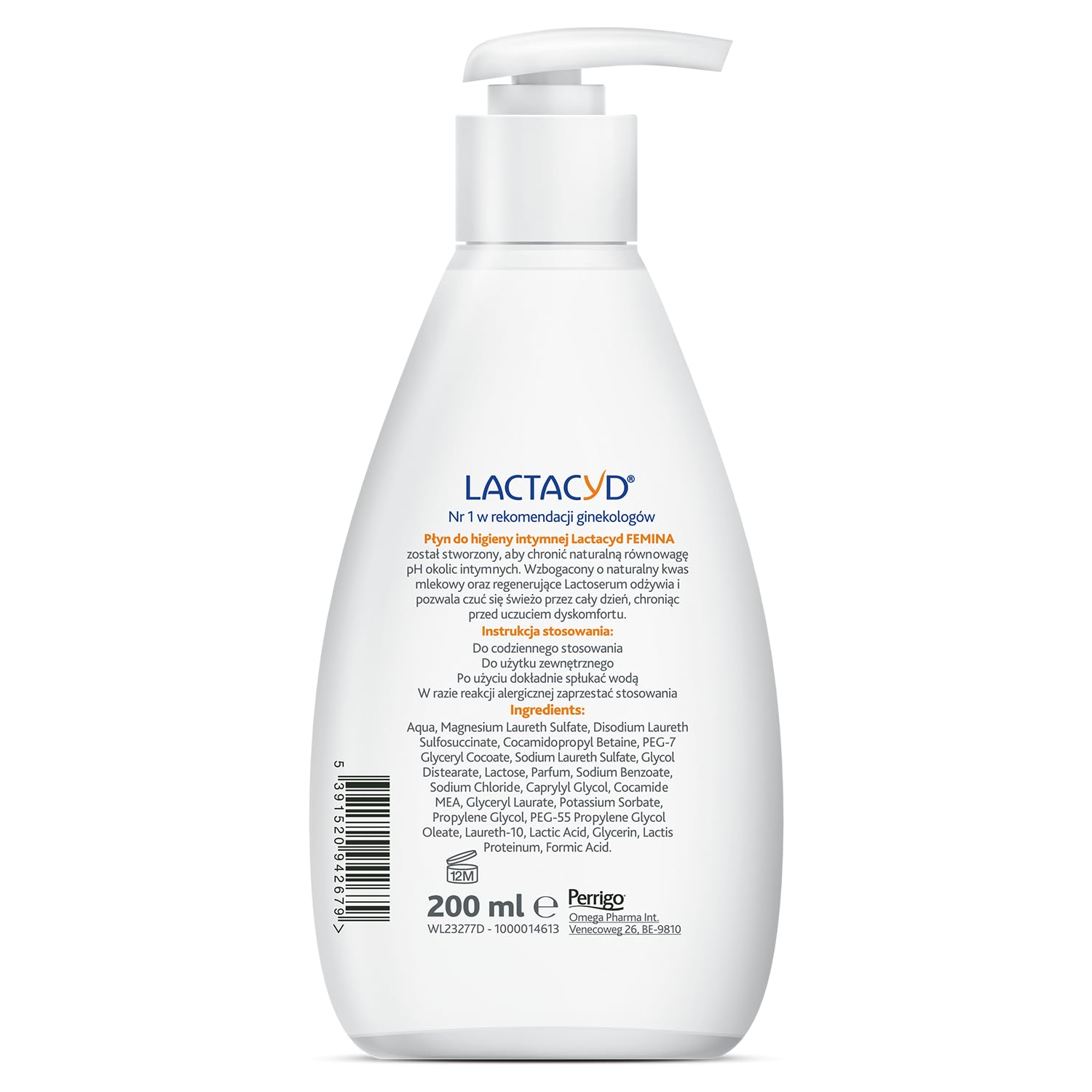 Lactacyd Femina Emulsion for Intimate Hygiene 200 ml