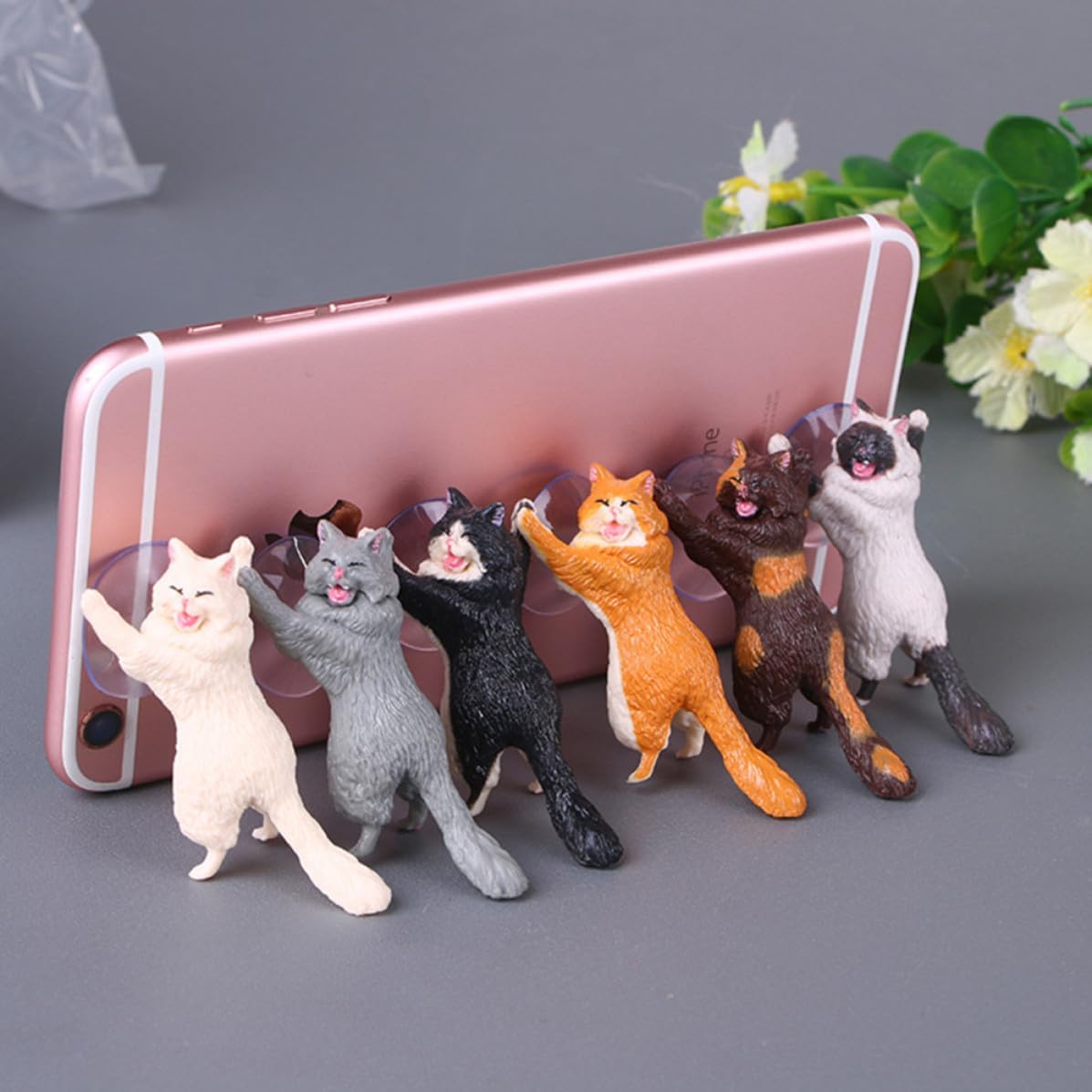 Creative Cartoon Cat Phone Stand Sucker for Tablets image 4