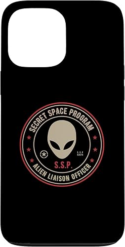 Vista 61 de iPhone 12 Pro Max Secret Space Program / Alien Liaison Officer Insignia Design Case