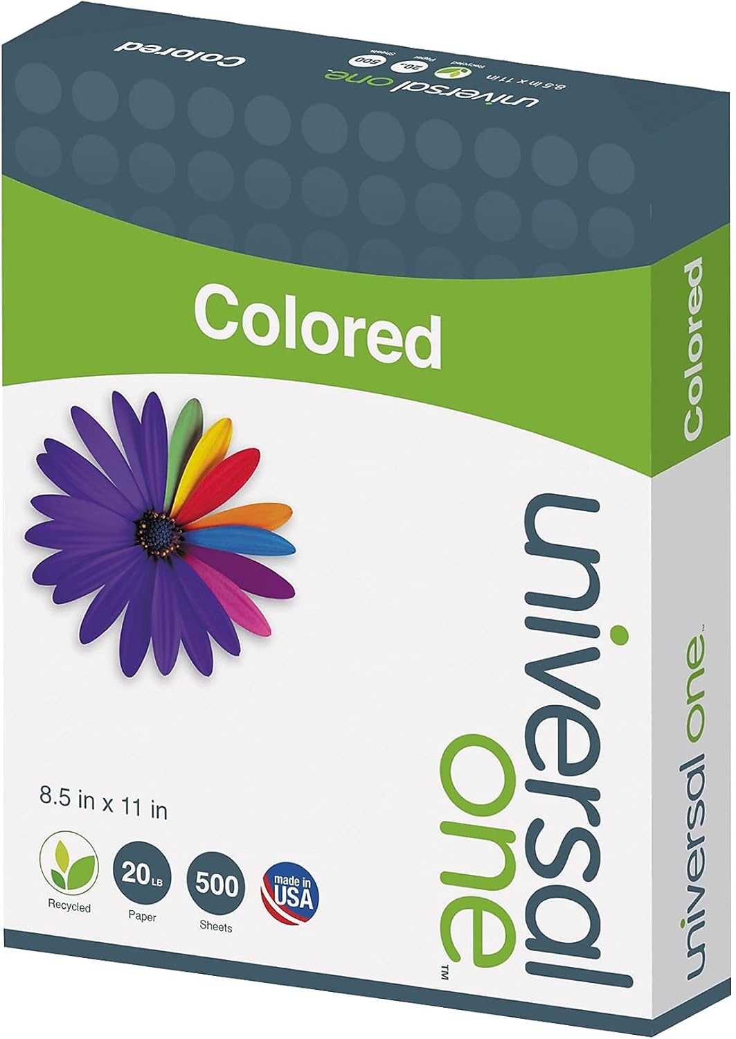Universal 11204 Colored Paper, 20lb, 8-1/2 x 11, Pink, 500 Sheets/Ream