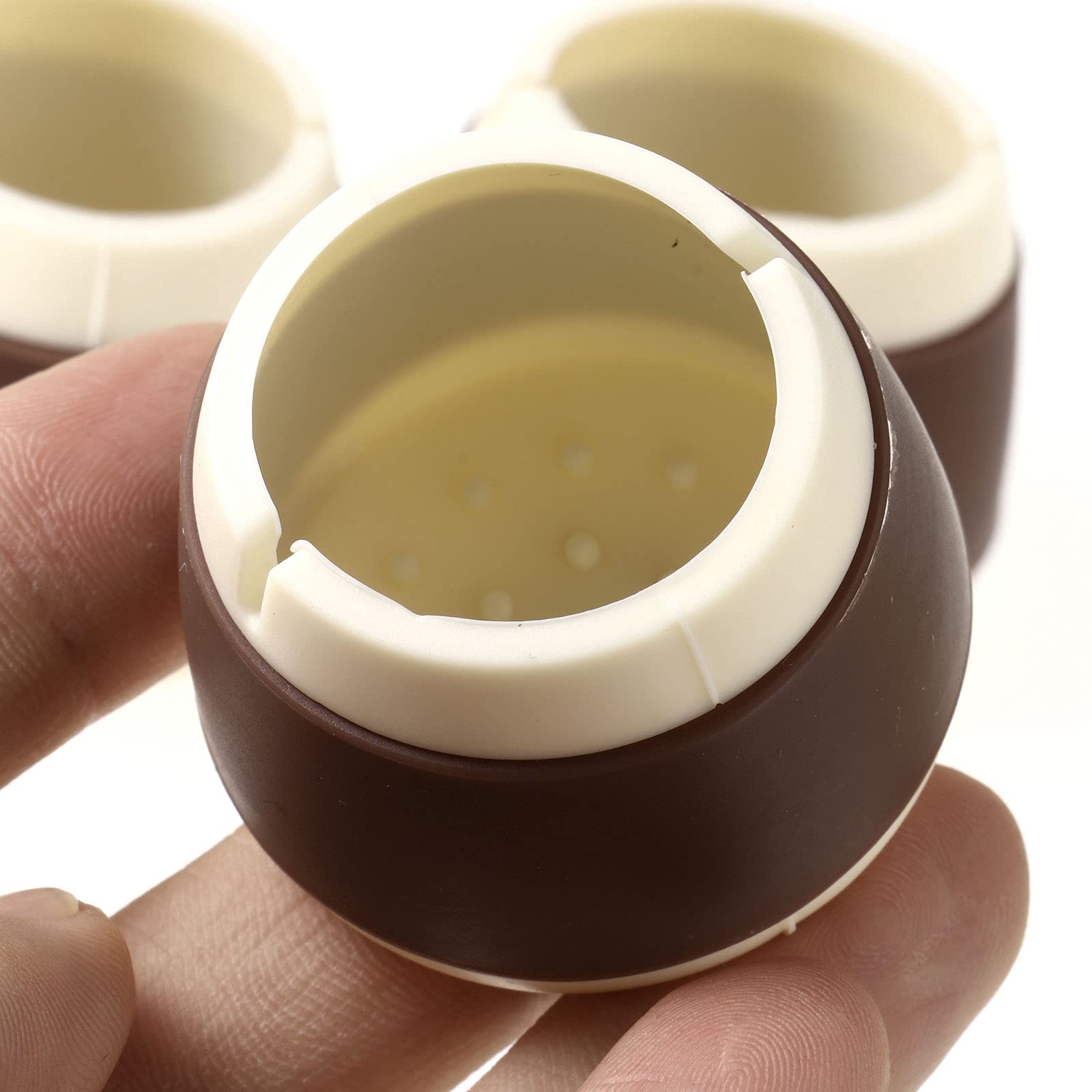 Lot de 4 capuchons de pieds de bureau, housses de pieds de canapé réutilisables en silicone pour meubles - Bouchons de protection de sol antidérapants (vert, rond)