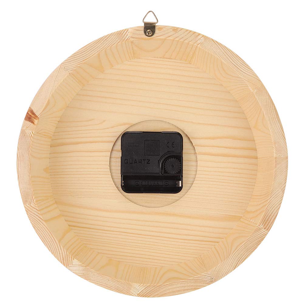 Gavigain Orologio da parete in legno per la sauna, orologio da parete degli accessori per la stanza della sauna orologio da parete in legno rotondo orologio da parete in legno semplice timer per la st