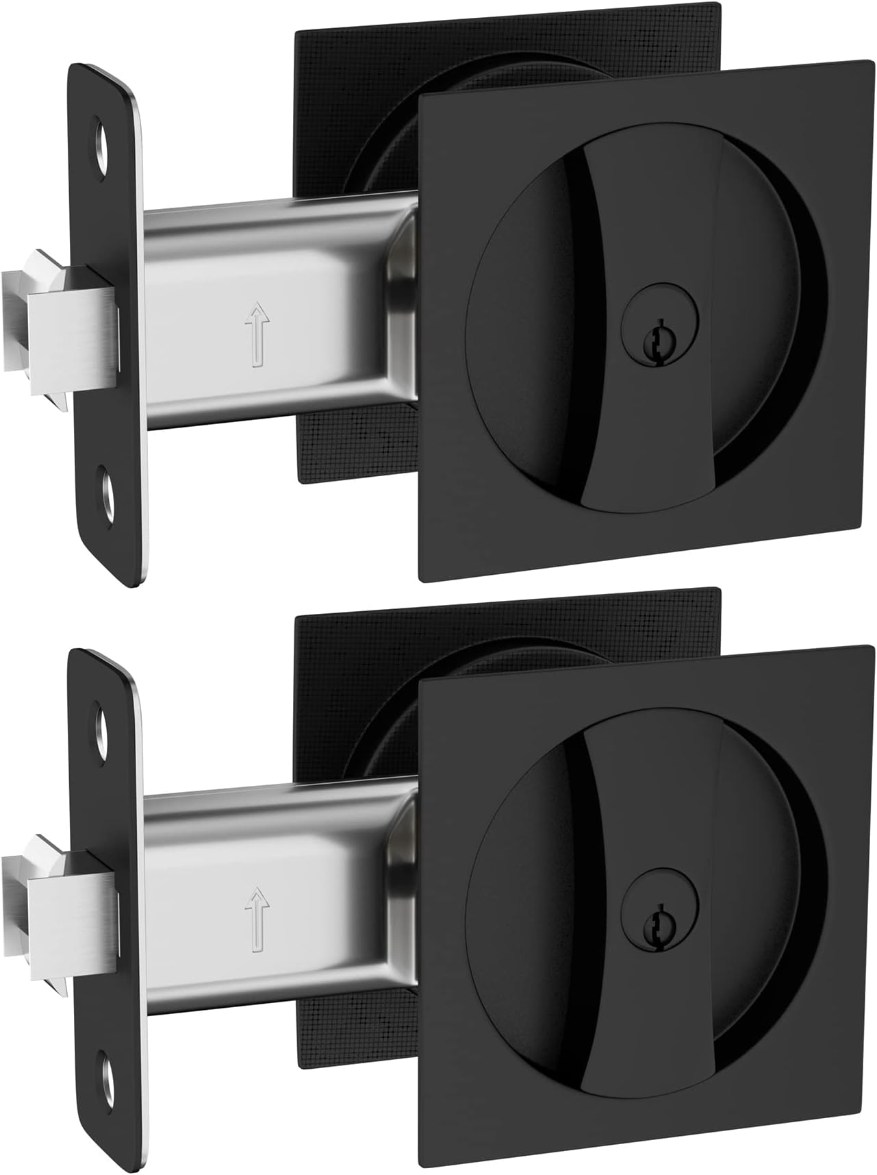 Lipshome Pocket Door Lock, Pocket Door Lock with Key, Pocket Door