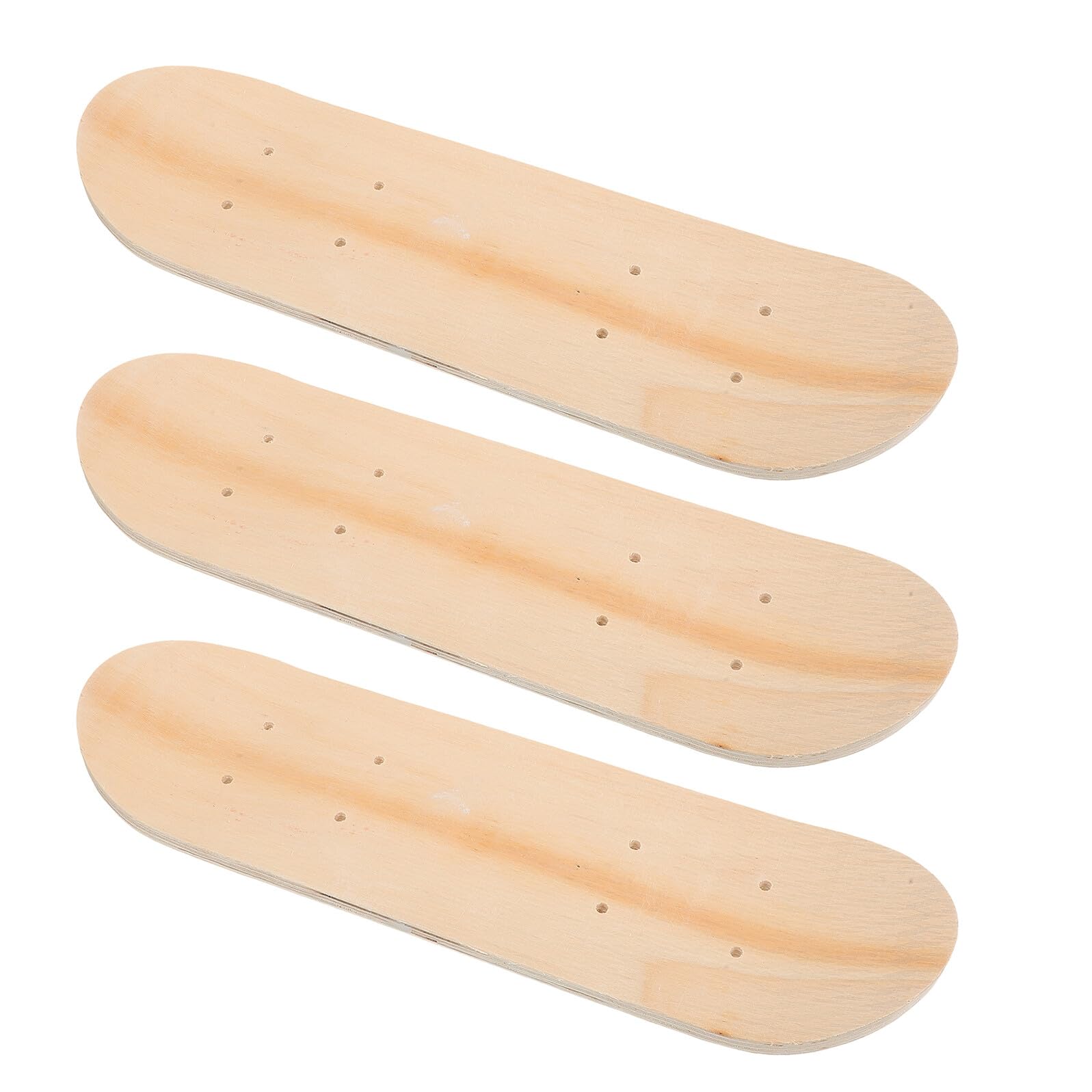 ifundom Planche de Skateboard Vierge en Bois 7 Couches, Lot de 3 Pièces, Surface Lisse à Peindre, Sécurité Renforcée, Facile à Nettoyer pour Garçon et Filles et Décoration Intérieure