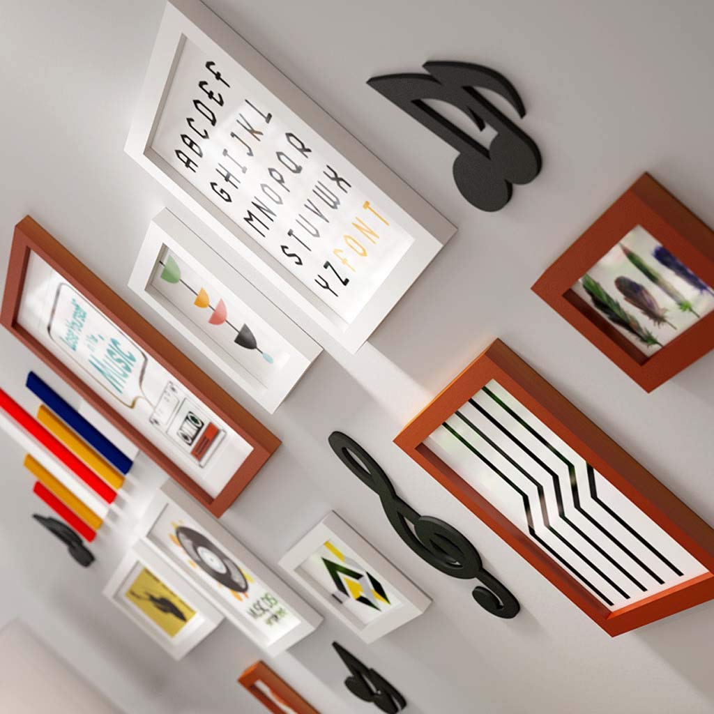 Amazon.co.jp: 9マルチ額縁セット、9フレームの壁フレームセット