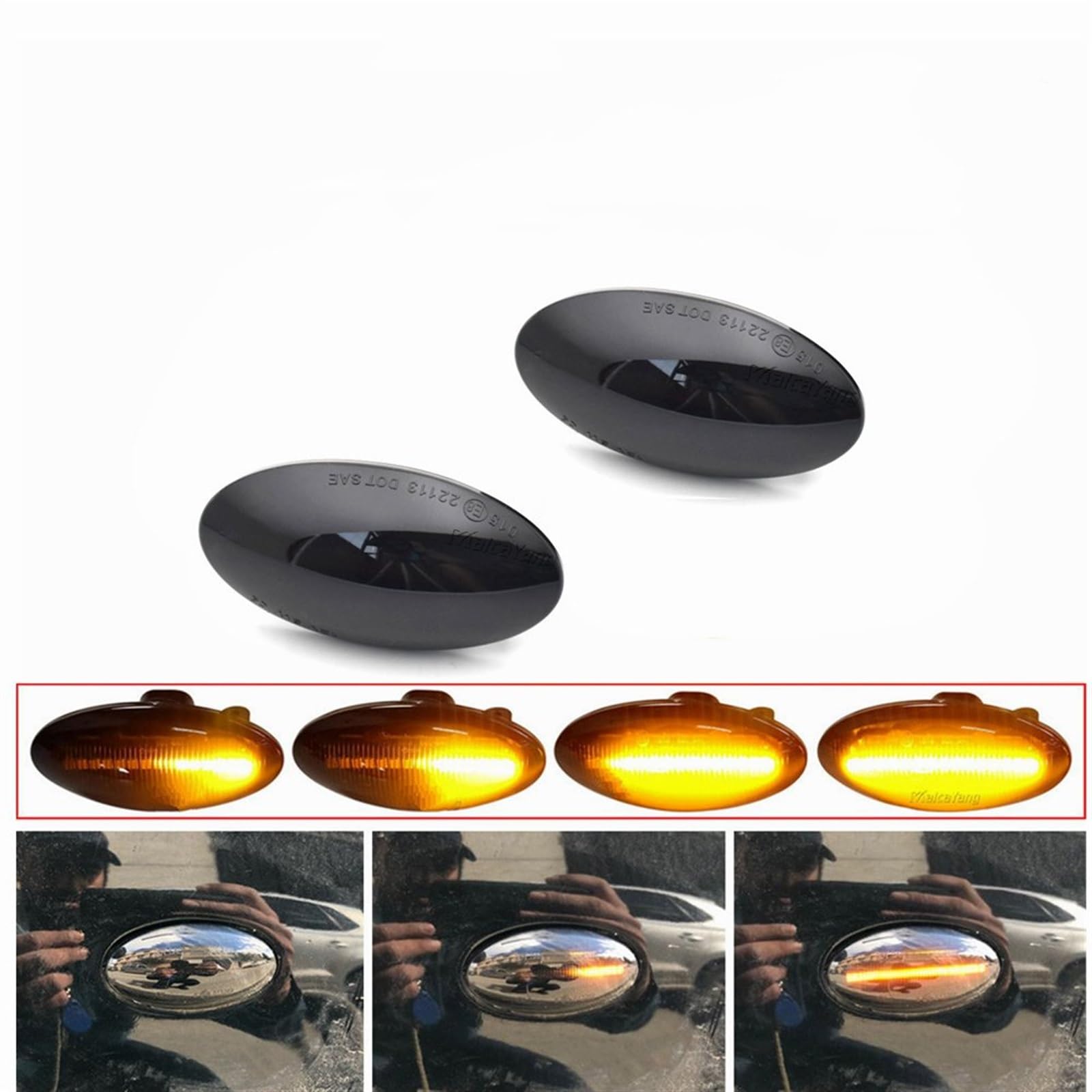 Indicatore Luce Specchietto Laterale Per Suzuki Per Swift Per Jimmy Per Vitara Per SX4 Alto Indicatori Direzione LED Indicatore Laterale Dinamico Luce Che Scorre Acqua Lampeggiante Luce Segnale svolta