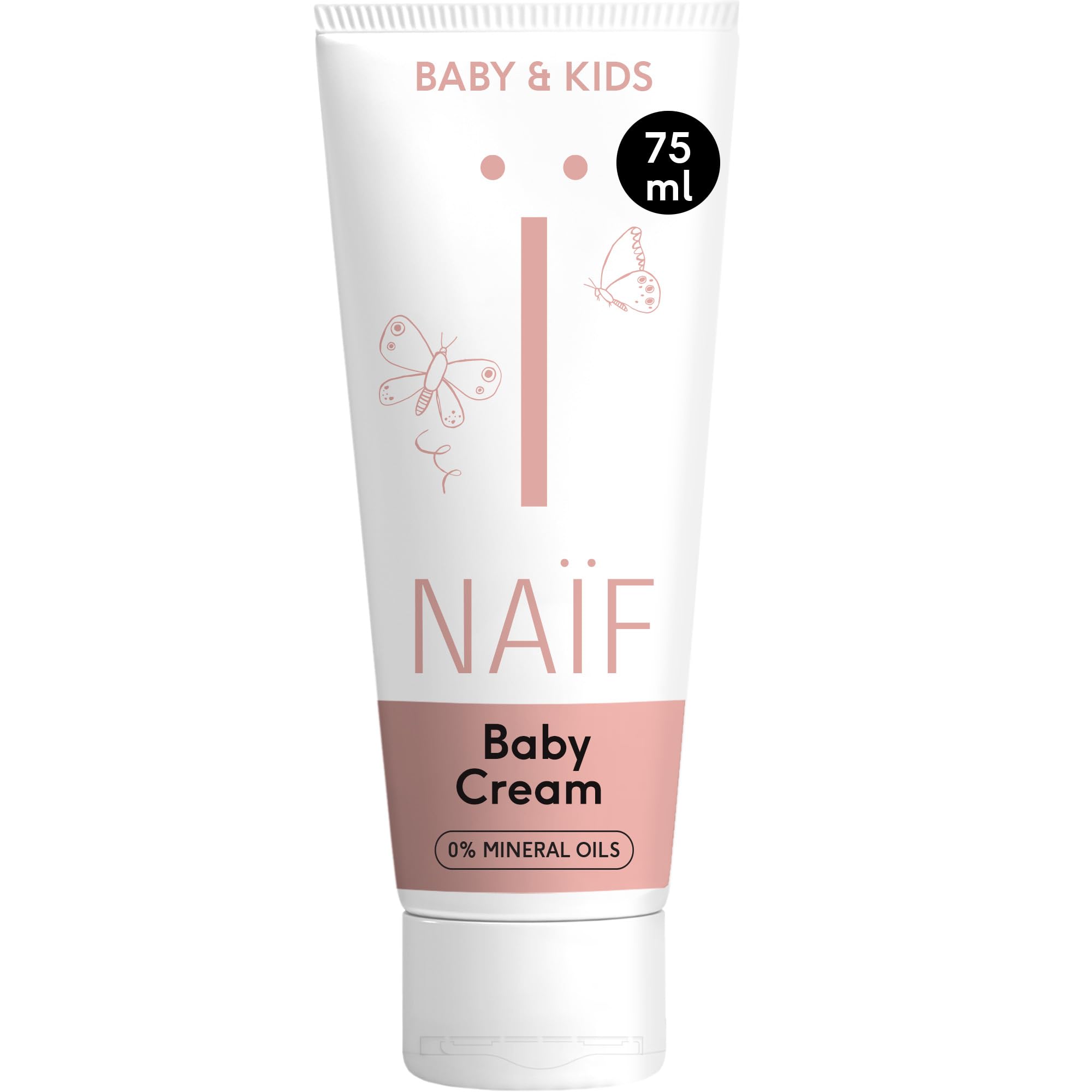 Naïf Nährende Pflegecreme - 75ml - für Baby und Kind - Natürliche Inhaltsstoffe - Vegan
