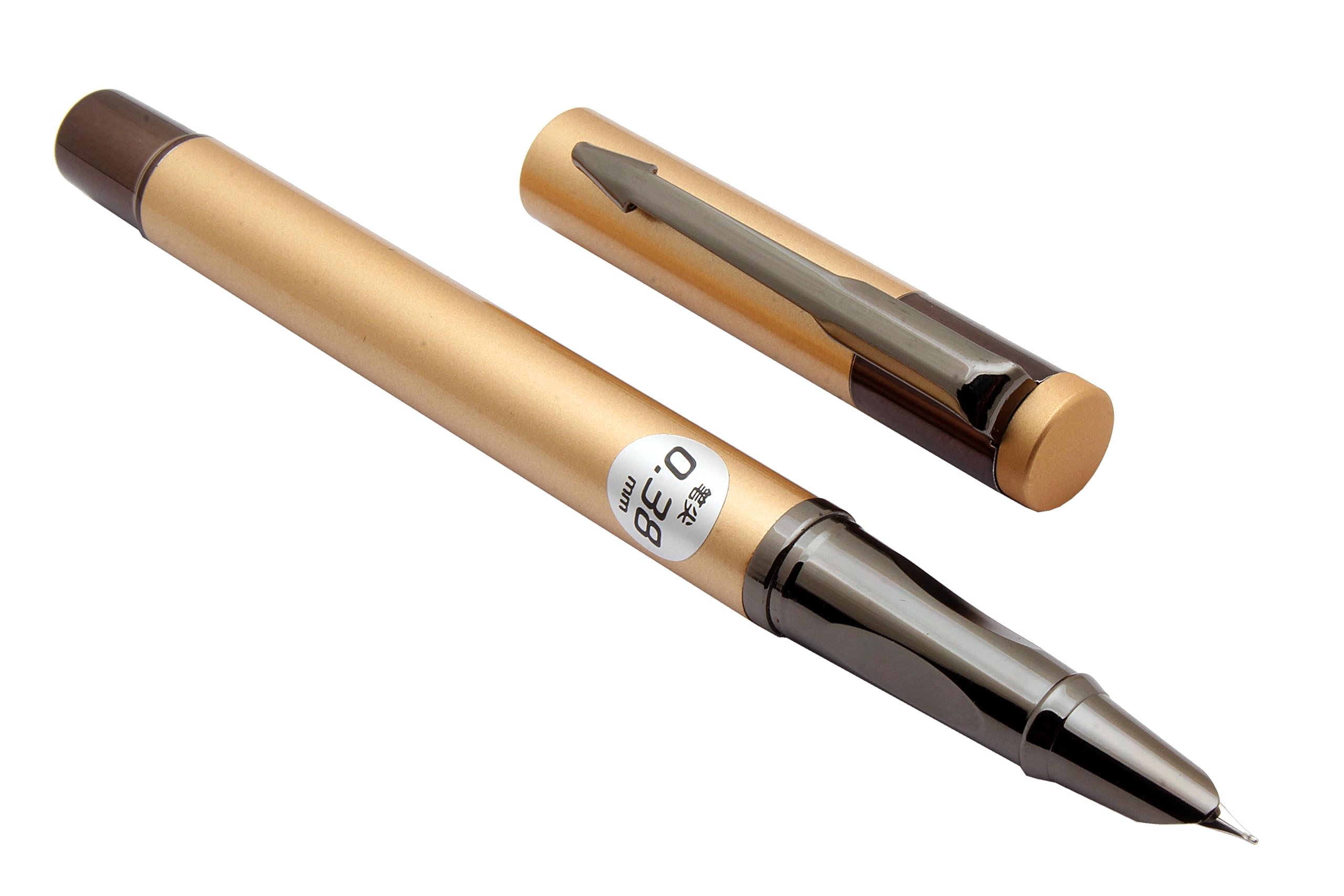 yukiko  Ledos Luoshi 3568 Fountain Pen Gold & Gunmetal Fine Nib : Amazon