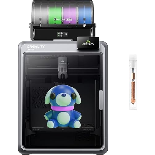Creality Official K2 Pro Combo(A) 3D Printer, Multi-Color Printing with CFS, 600mm/s High-Speed, AI Cameras, Full Auto-Leveling, Dual Z-Axis, 300x300x300mm Build Volume