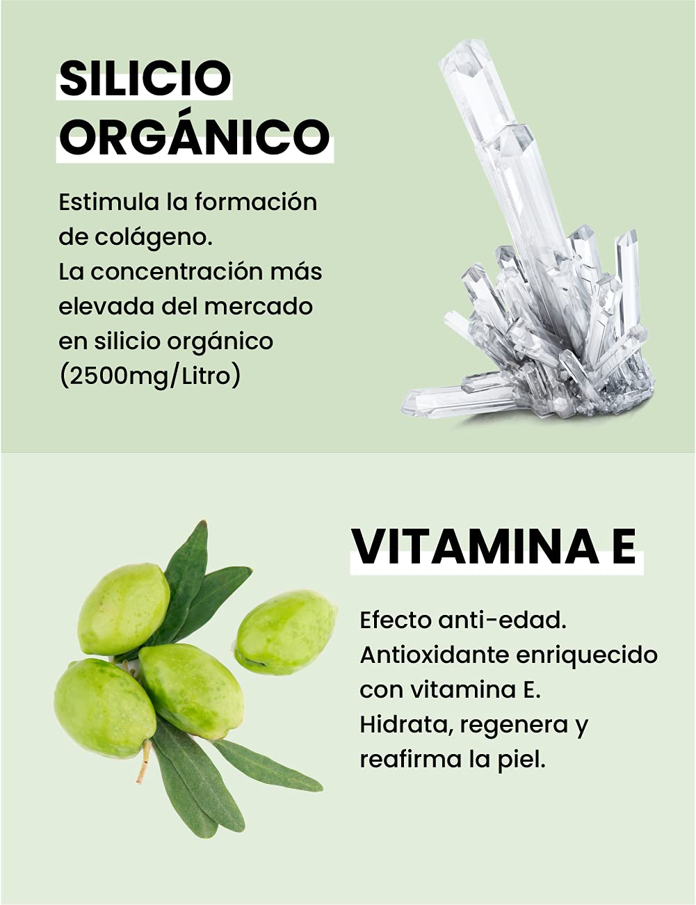 Silicium G5 Gel. celle di silicio con la vitamina E stimola la produzione di collagene. Gel corpo per dolori articolari, muscolari e delle ossa, anche rigenera e rassoda la pelle. 500 Ml.