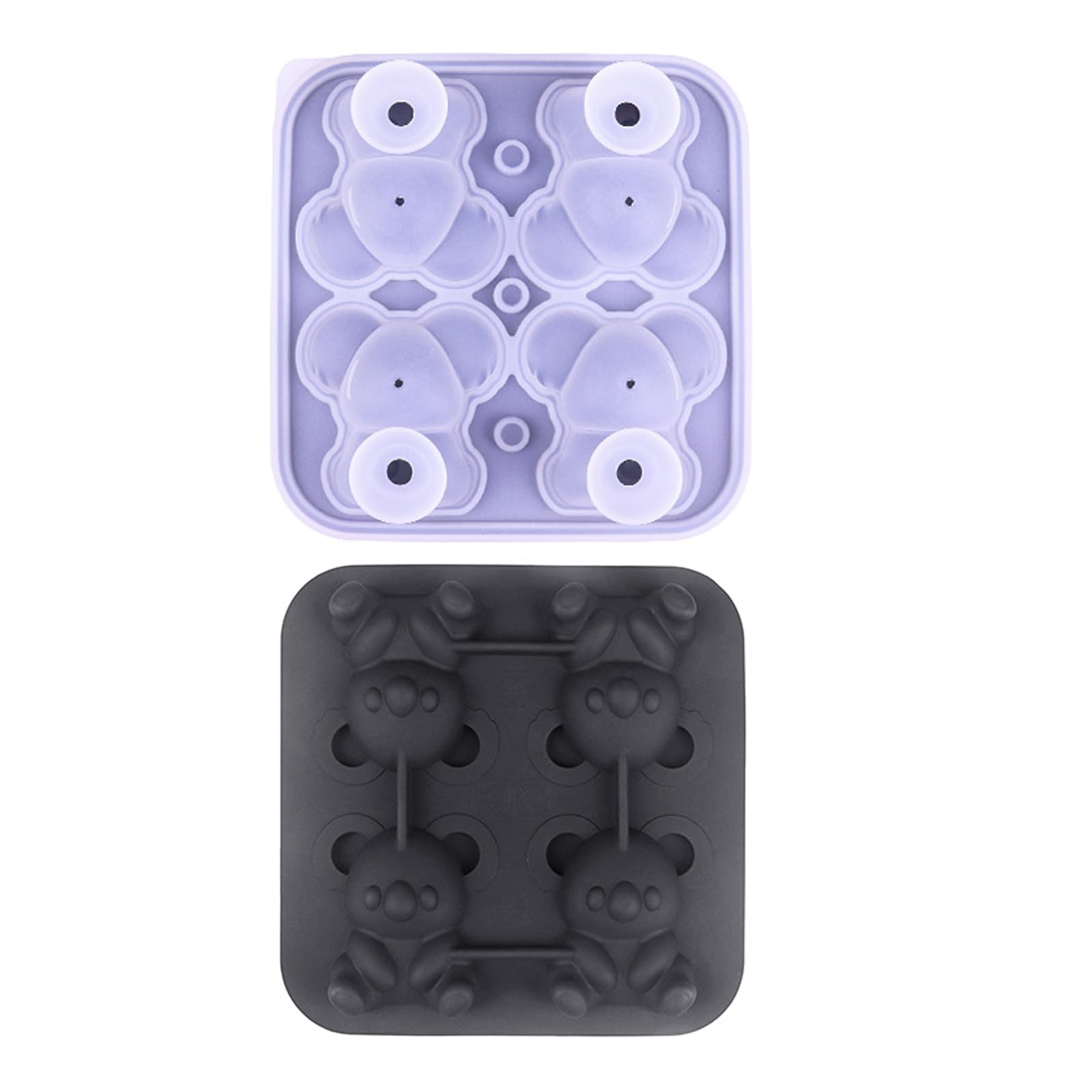 Elnwnnkc Unique Koala Shape Ice Tray Easily Release Ice Molds Unique Koala Shape Tray for Whiskeys Drinkers, Bartenders Mold for Whiskeys Cocktails Maker Small Trays for Freezers