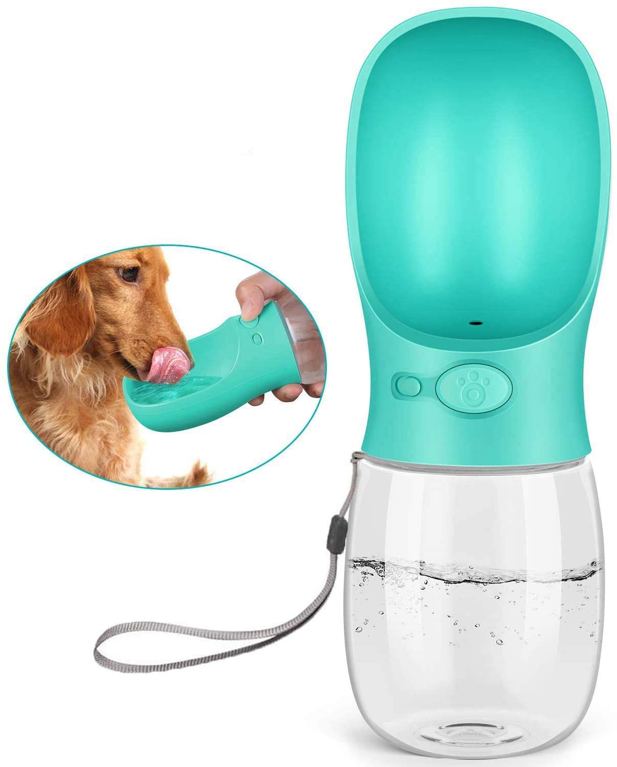 JUDEE Portable Dog Water Bottle, Water Bottle with Drinking Feeder for Dogs, Water Dispenser for Dogs in Walking, Hiking & Traveling (350ml) (B0C6FHWXLF) Amazon Price History, Amazon Price Tracker