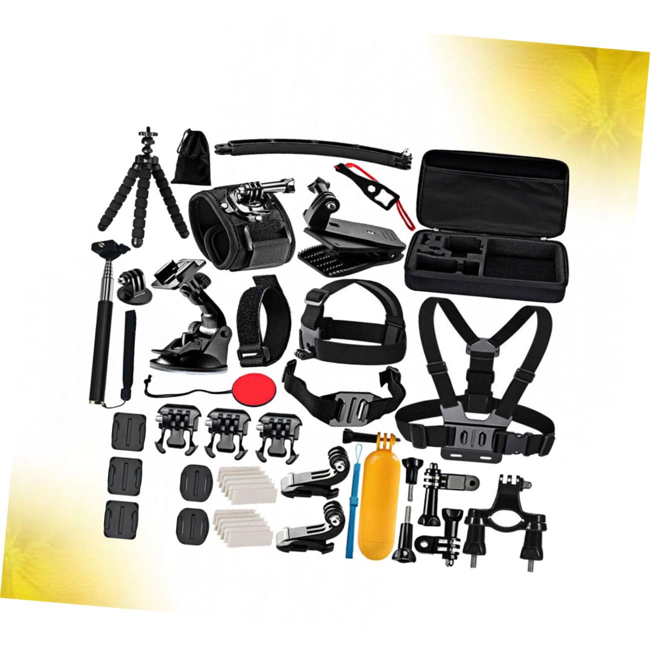 HOMSFOU Accessoires pour Caméra Action Compatible Et avec Trépied Perche Flottante Et Support Ventouse