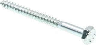 Prime-Line 9055135 Hex Lag Screws, 1/4 In. X 3 In., A307 Grade A Zinc Plated Steel (100 Pack)
