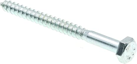 Prime-Line 9055135 Hex Lag Screws, 1/4 in. X 3 in., A307 Grade A Zinc Plated Steel, 100-Pack - coolthings.us