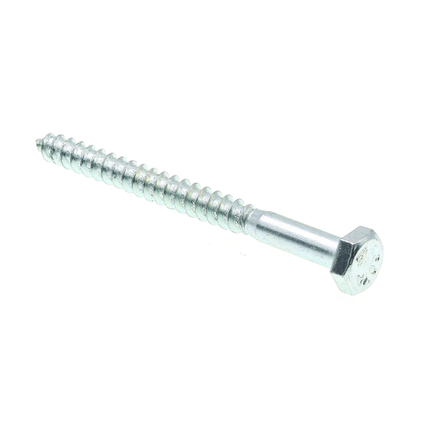Prime-Line 9055135 Hex Lag Screws, 1/4 in. X 3 in., A307 Grade A Zinc Plated Steel (100 Pack)