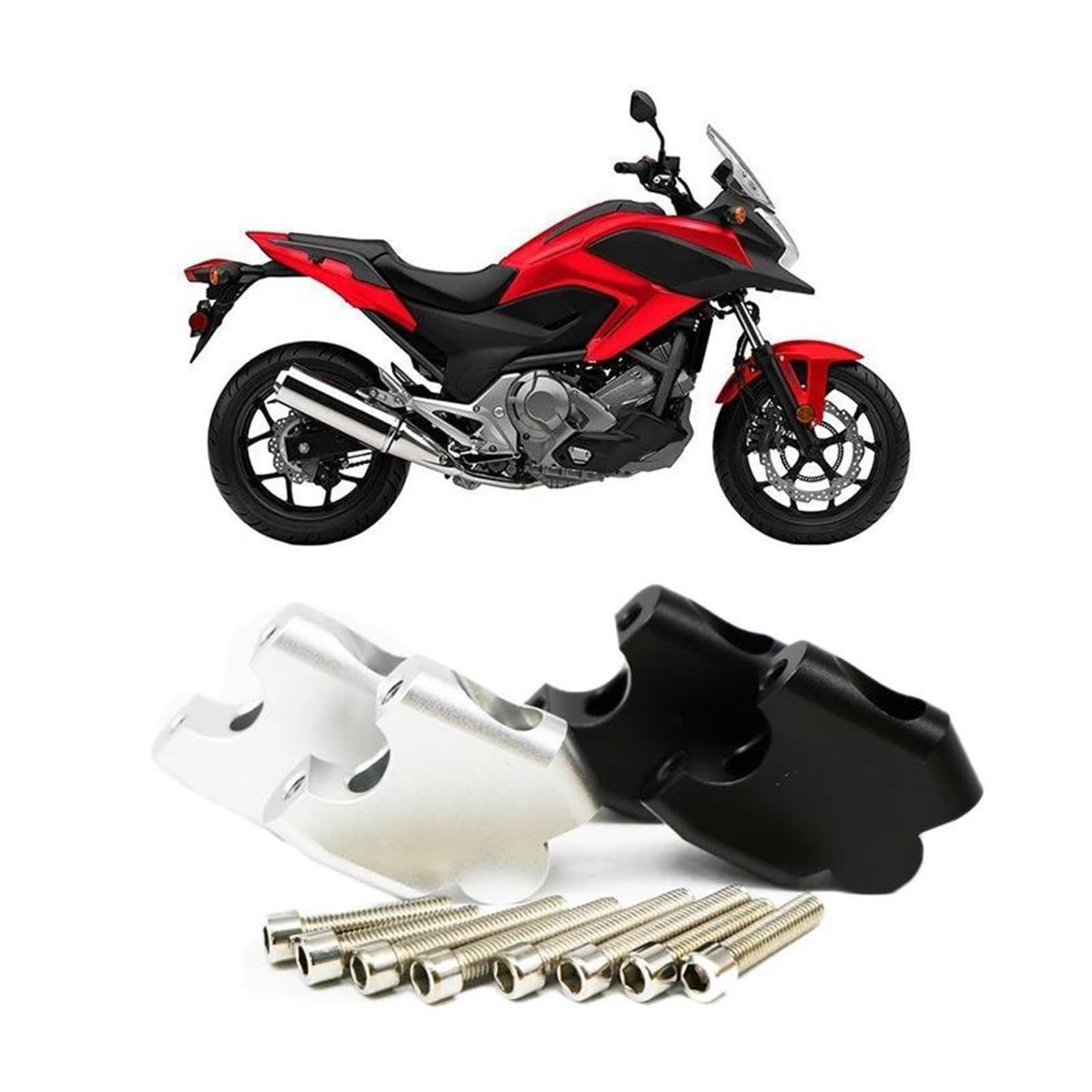 CNC Motorcycle Riser Lifting Handlebar Clamp With Mounting