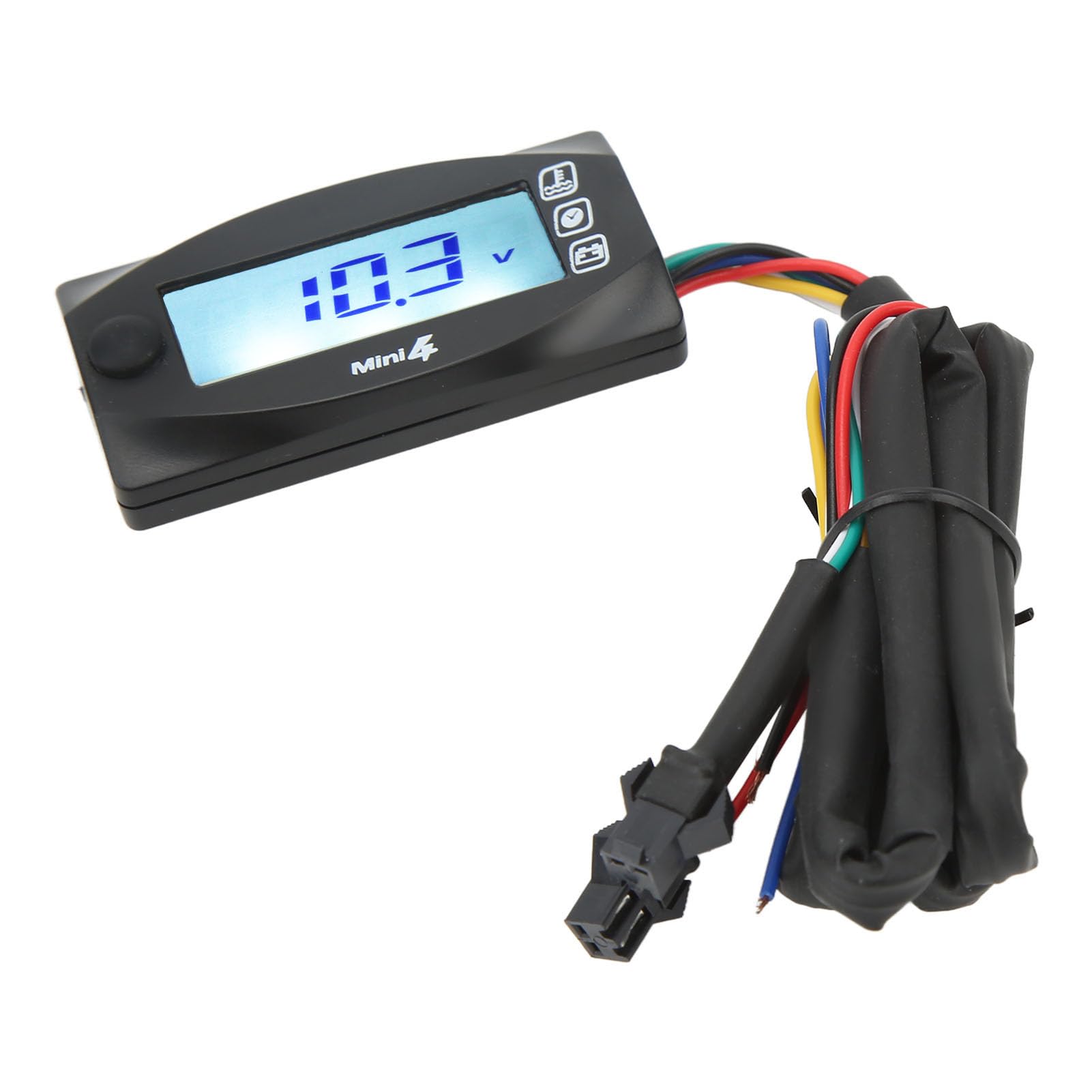 Öltemperaturanzeige, Wassertemperaturmessgerät, Öltemperaturanzeige, Wasserdichter LCD-Bildschirm, 4-in-1-Wassertemperaturanzeige, Digitalanzeige, Motorrad-Thermometer für