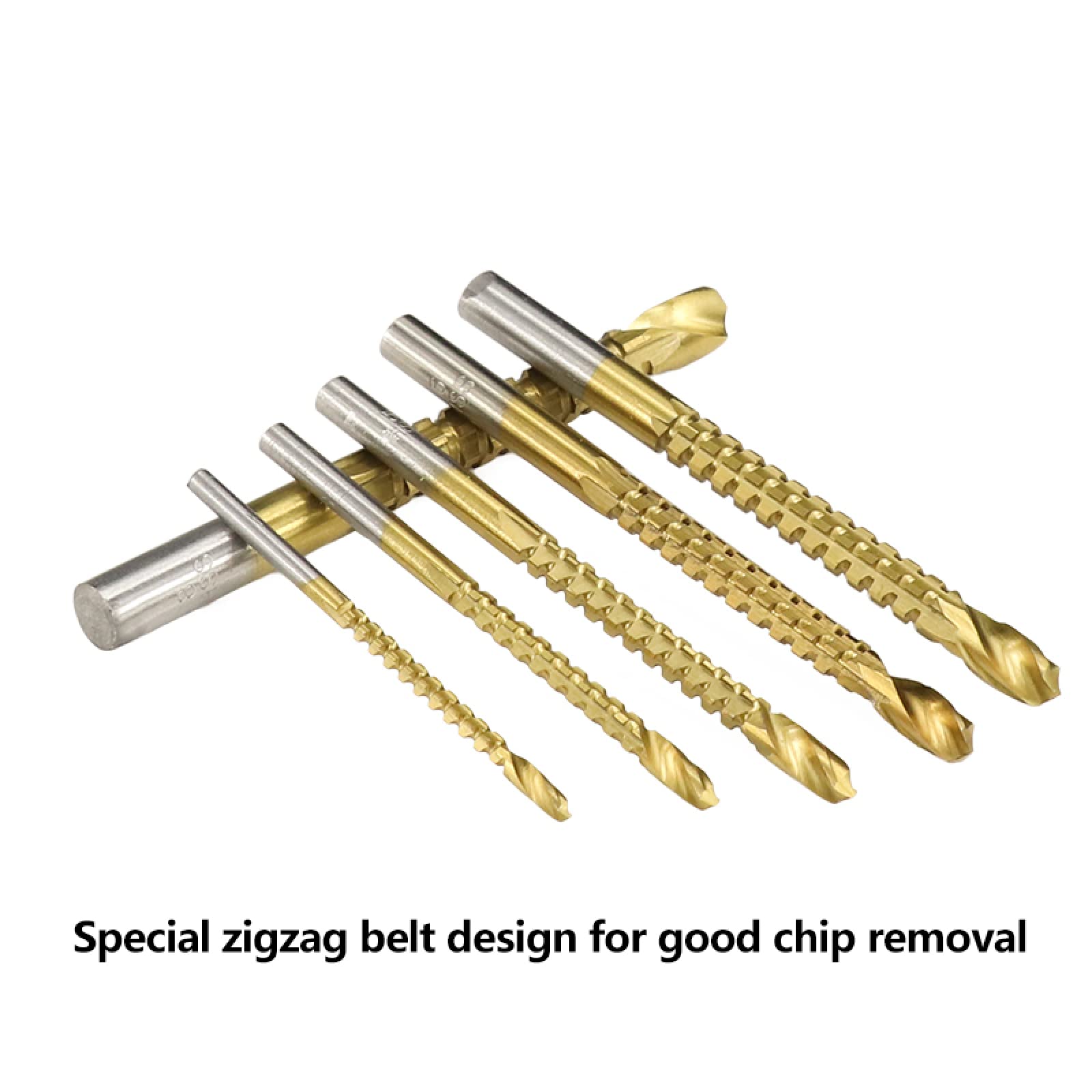 6pcs / Set Cobalt Foret Set 3-8mm Spirale Vis Métrique Composite Foret Robinet Twist Foret Set Métal Forets Outils À Main