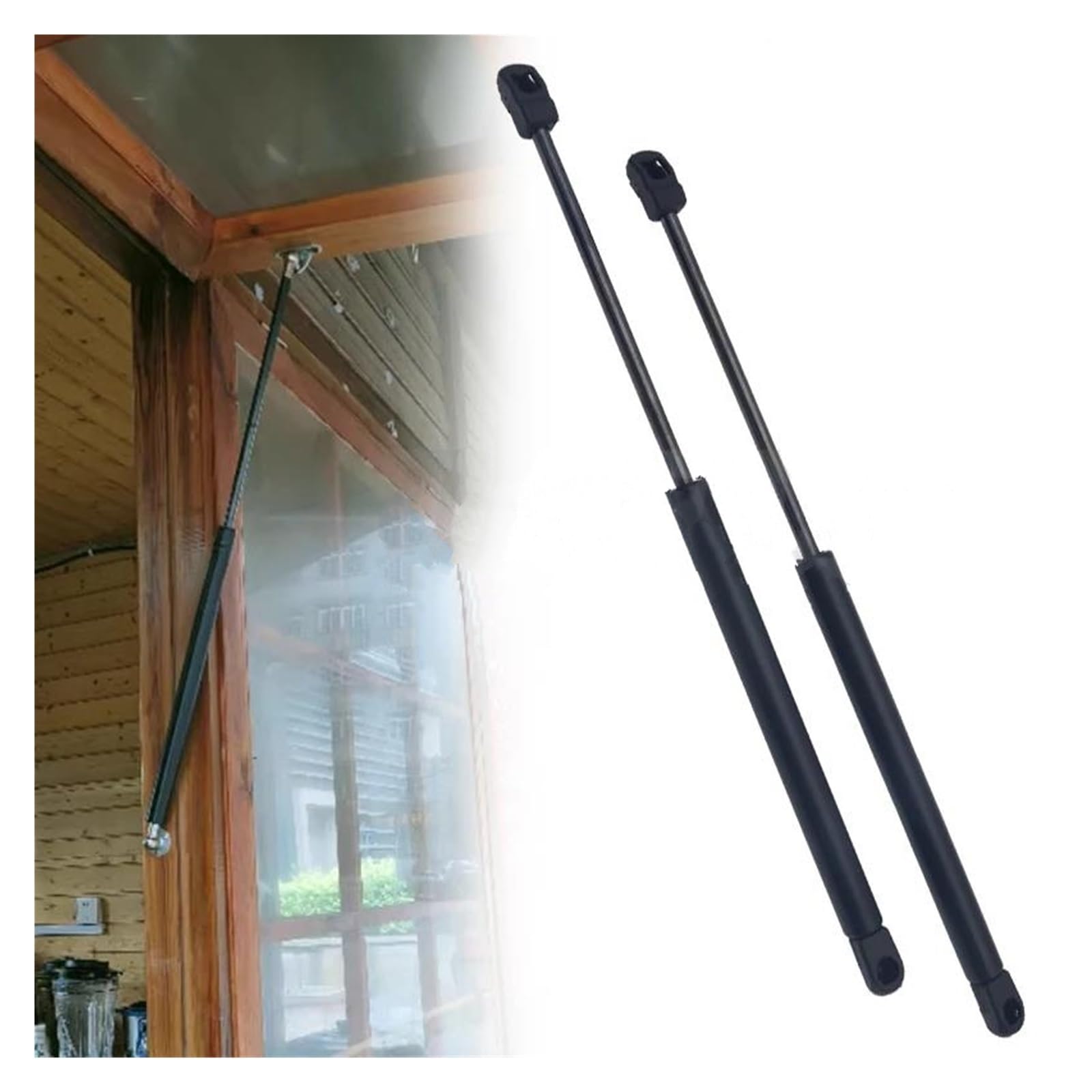 Gasdruckdämpfer 2 Stück 300 350 400 450 500 550 600 Mm 1200 N Auto-Gasdruckfedern Federstoßdämpfer Lift Unterstützt RV-Aufbewahrungsdämpfer Camper Kofferraum Gasfeder