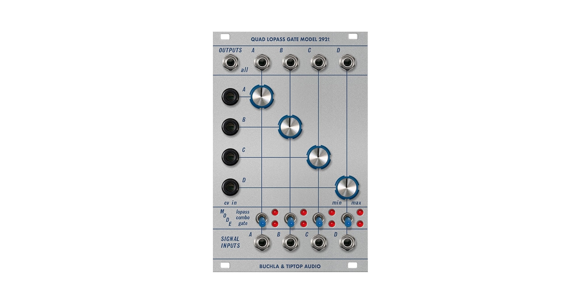 美品 Buchla Tiptop 292t モジュラーシンセ Amazon.com: Tiptop Audio Buchla 292t Quad Lopass Gate