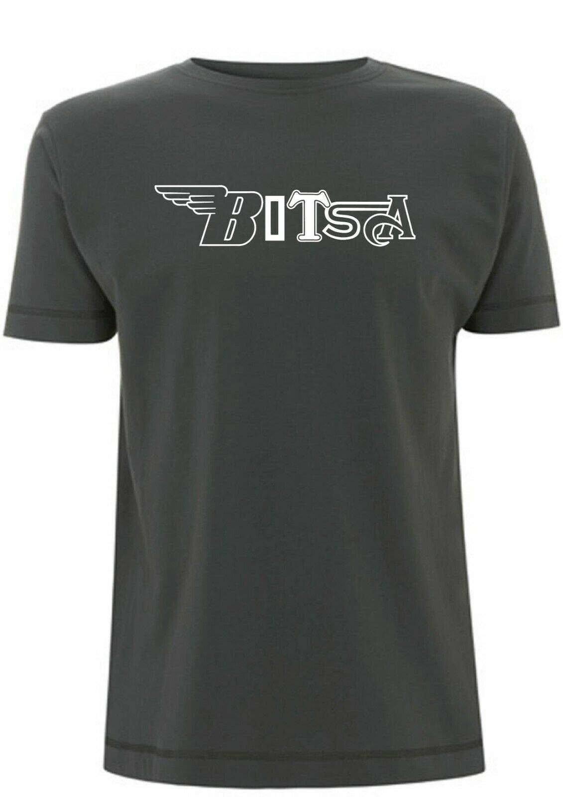 Time 4 Tee Bitsa Bike T Shirt BSA British AJS Cafe Racer Chopper Scrambler Shed (Medium, Grey)