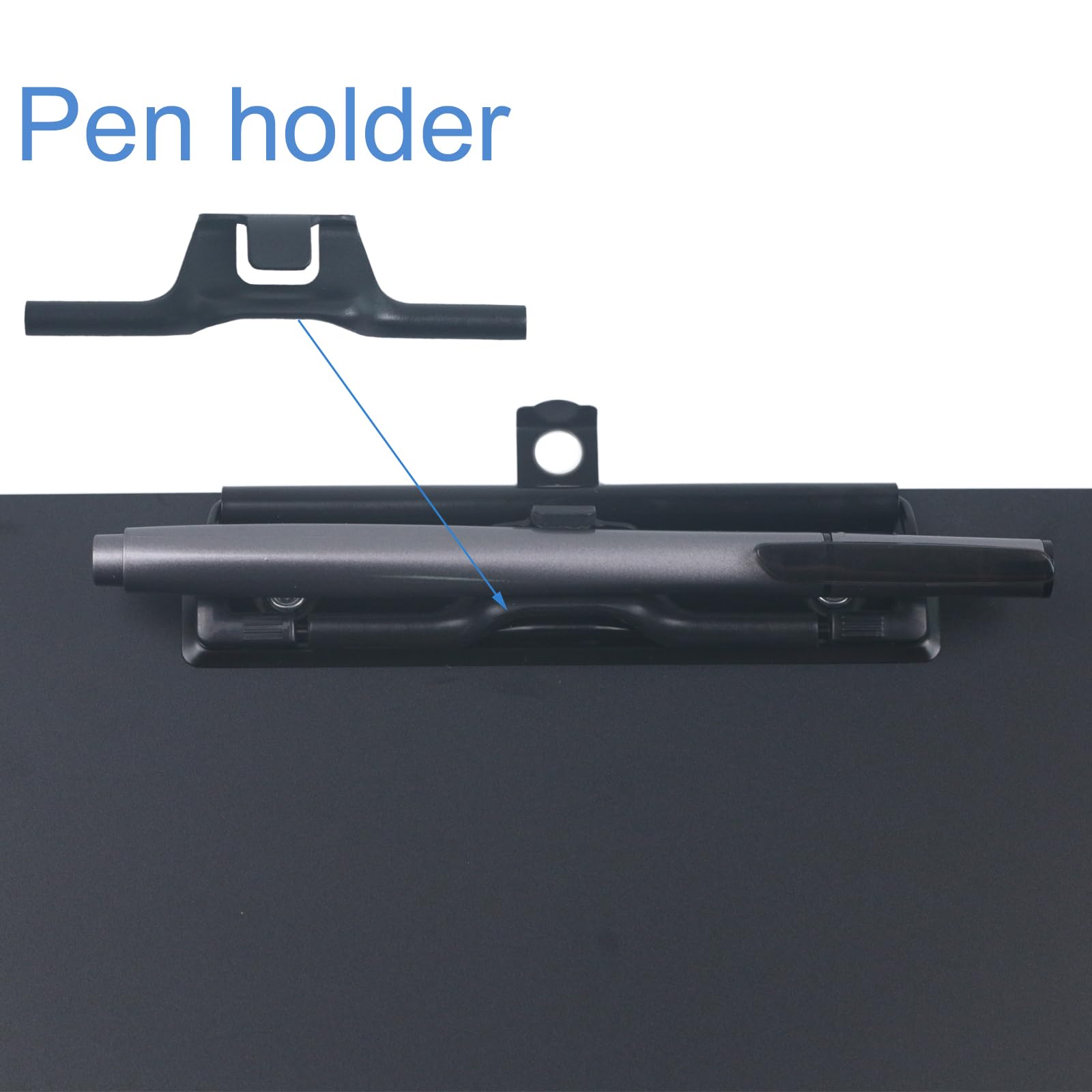 Acocony 11x17 Klemmbrett Drei Clip Aluminium mit Stifthalter Extra Groß Klemmbrett Vielseitig Super Hart 11x17 Klemmbrett Schwarz 1 Stück