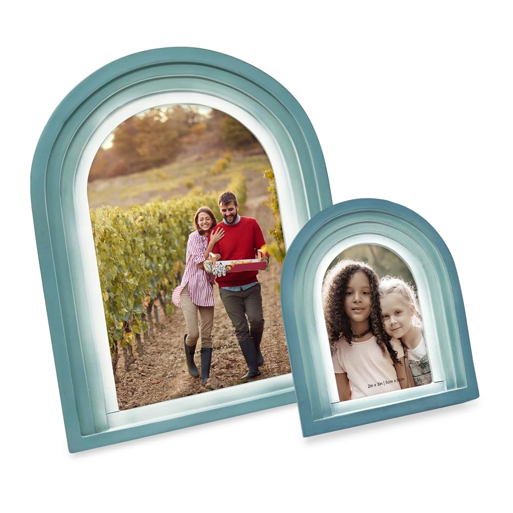 Amazon.com - Isaac Jacobs 4x6 Vertical Blue Arc Resin Picture