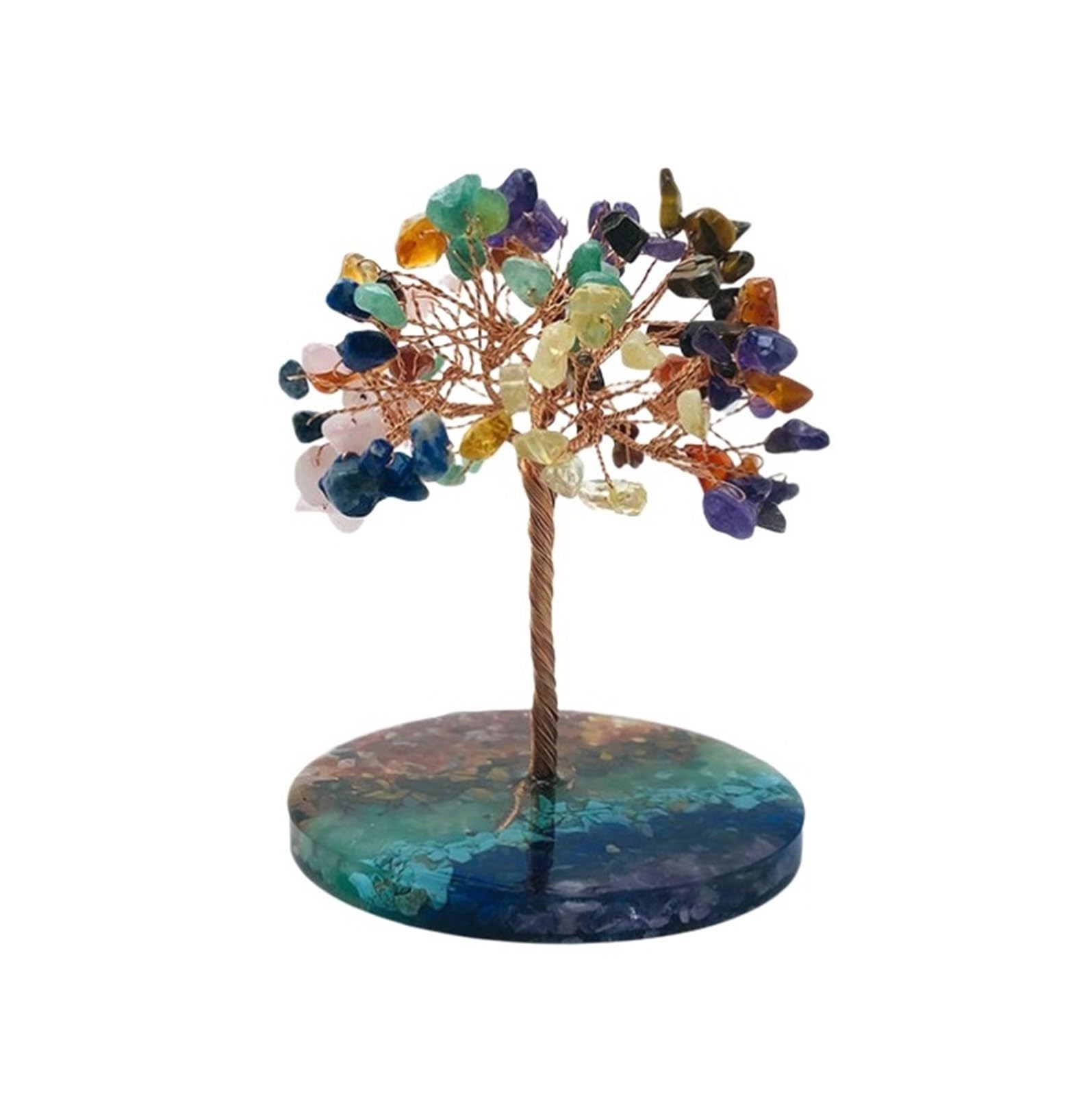 crystal tree， Crystal Tree Bonsai Desk Stones And Crystals Feng Shui Office Decor Stone Fengshui Decorations