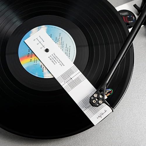 Miniatura 9 de Tocadiscos Fonógrafo LP Phono Cartucho Stylus Alineación Transportador Herramienta de ajuste - Superficie espejada para precisión