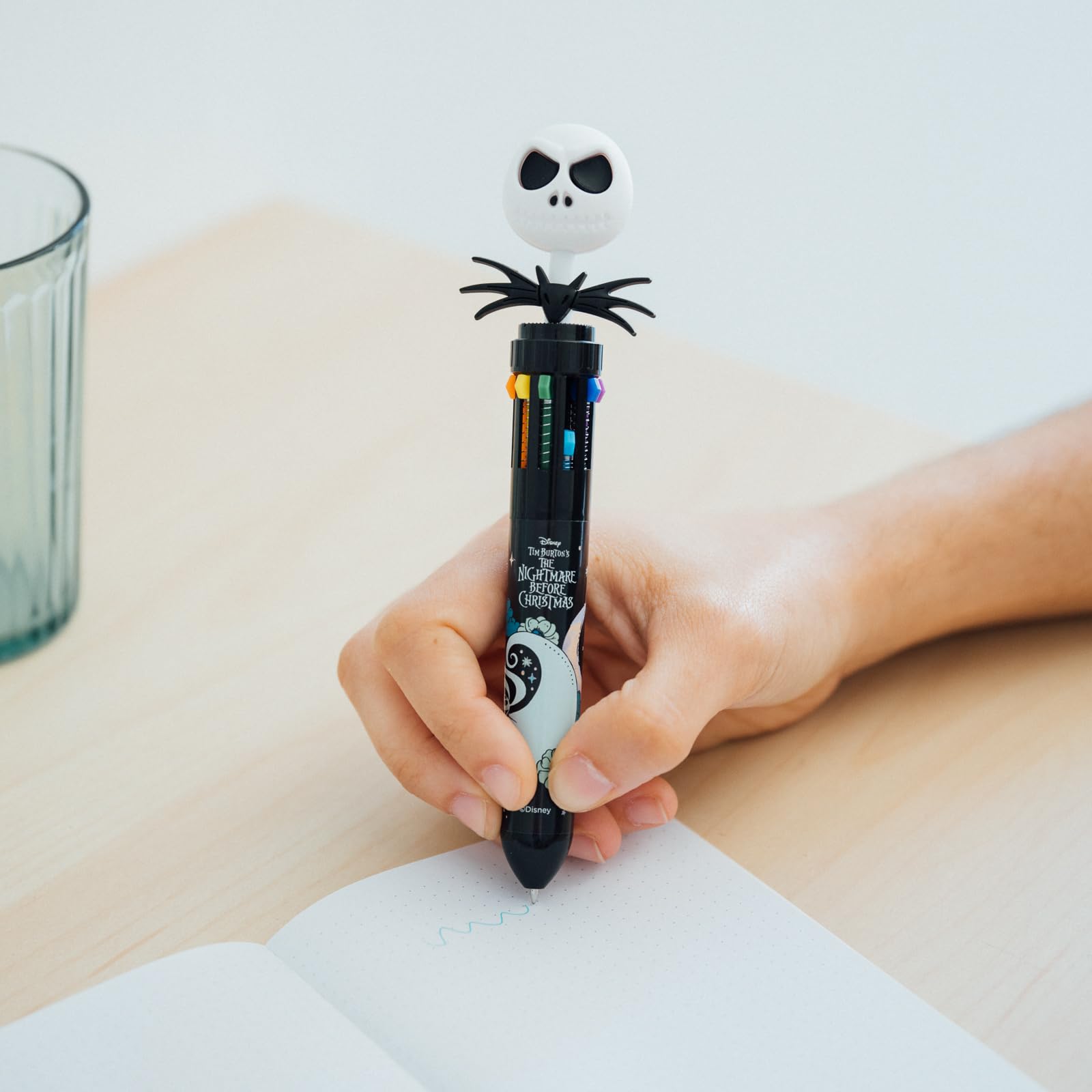 Grupo Erik - Set de Papeterie Disney, L'Étrange Noël de Mr Jack | Inclut : 1 Stylo, 5 Blocs de Notes Adhésives, 4 Surligneurs, 2 Trombones, 3 Carnets A6| Fournitures Scolaires Kawaii, Papeterie Kawaii