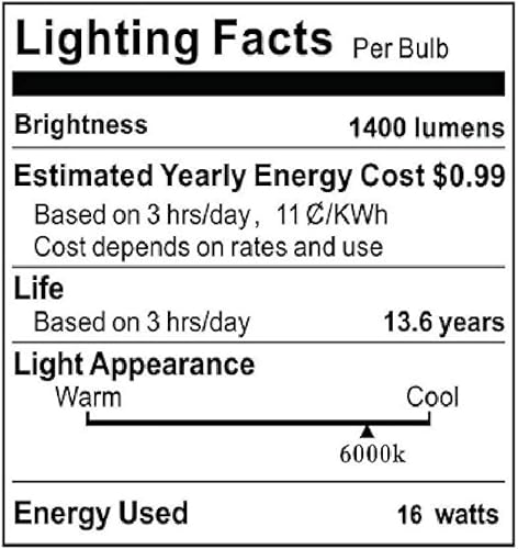Vista 19 de TSOCO - Bombillas LED E12, bombillas LED de 12 W, equivalente a 100 W, luz blanca cálida de 3000 K, 1200 lúmenes, no regulables, paquete de 3