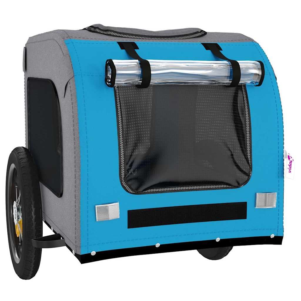 Remolque de bicicleta para mascotas rojo y gris x x de tela Oxford y hierro, plegable para carrito de perros, cochecito, carrito de transporte, excursión en la ciudad parque