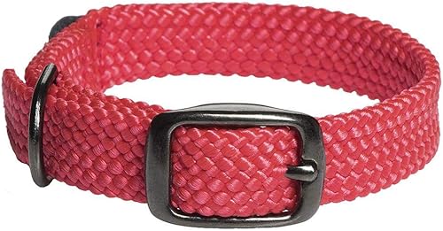 Miniatura 8 de Mendota Pet Collar de doble trenza - Negro metálico - Collar de perro - Hecho en los Estados Unidos - Turquesa, 1 pulgada x 21 pulgadas estándar