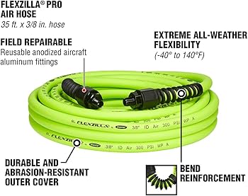 Amazon.com: Flexzilla Pro Air Hose, 3/8 in. x 35 ft., Heavy Duty