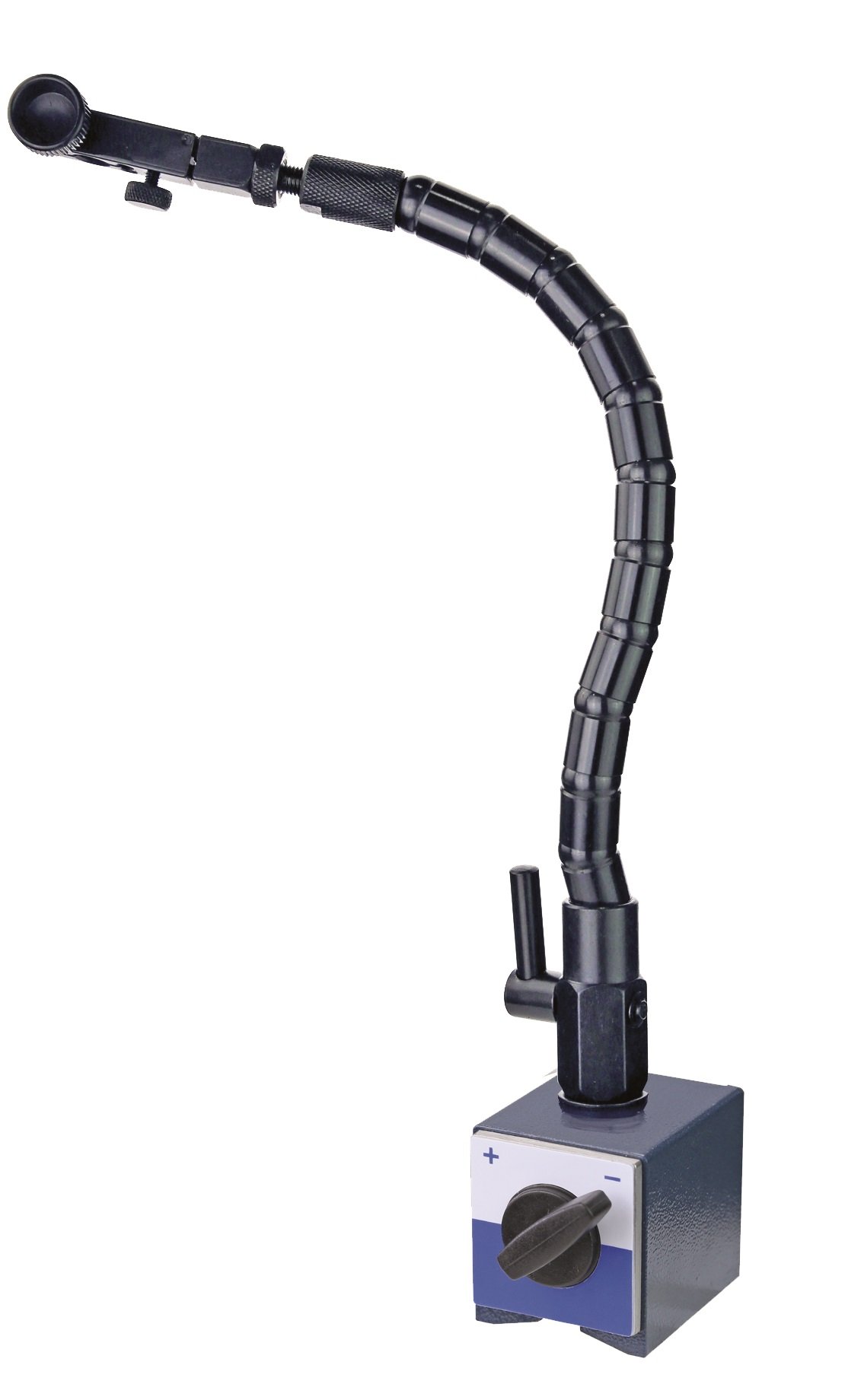 CNC QUALITÄT Messstativ - Magnetständer mit Magnetfuß und flexiblem Gestänge - für Messuhr mit 8 mm Aufnahme - Magnetkraft 60 kg