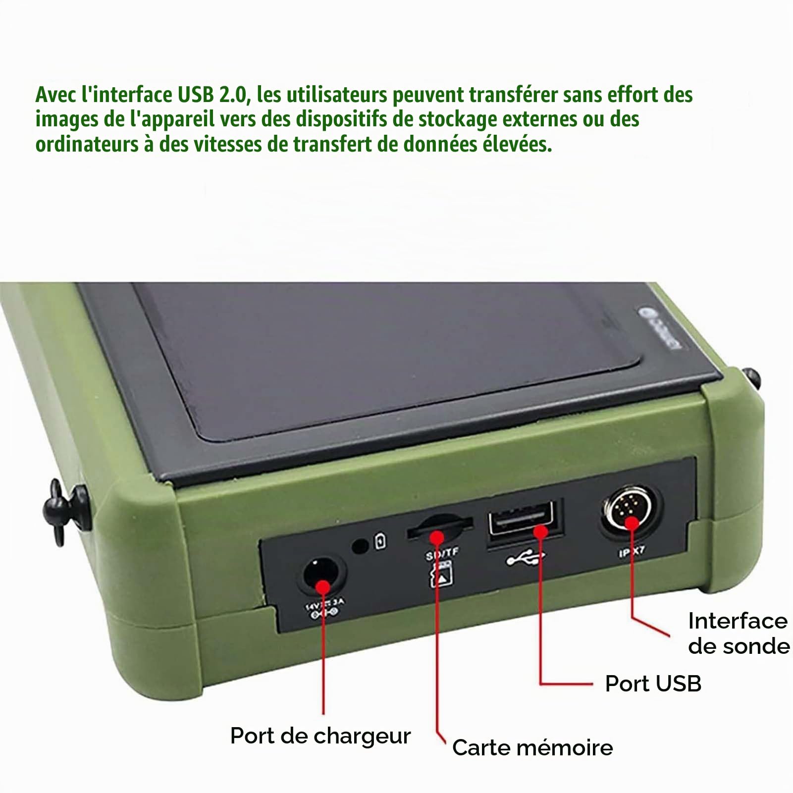 Échographe Vétérinaire Portable avec Sonde 3,5 MHz,pour Porcs Et Ovins Echographie Appareil Grossesse Multifonction Écran HD 5.6" pour Animaux Agricoles, Porcs, Chèvres, Test De Gestation