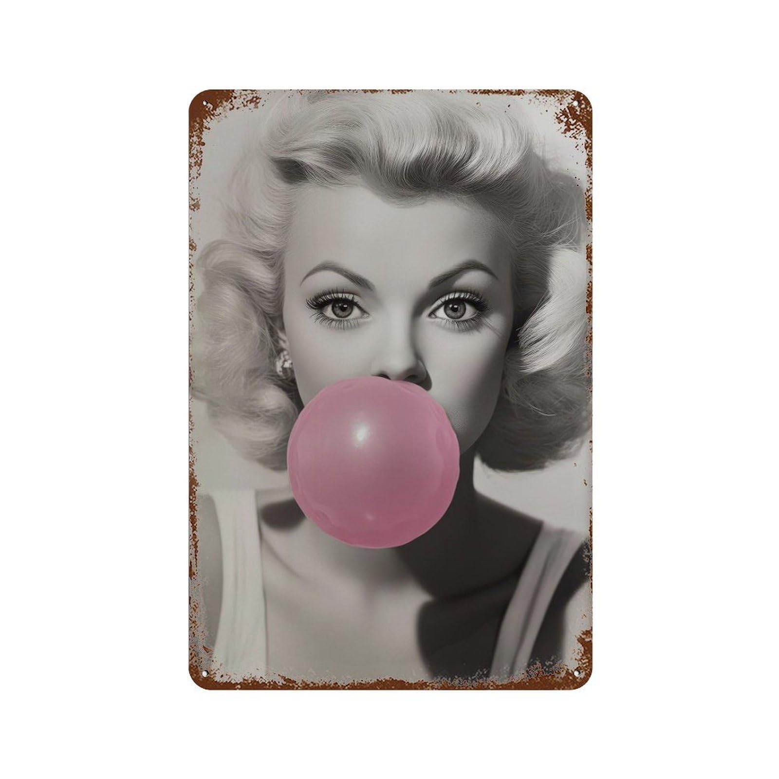 xiaoxiaoshen Pop Woman1 Wall Decor Art Metal Tin Poster Modern Home Decor Art Home Bar Shop Decorations Vintage Sign 30x20cm