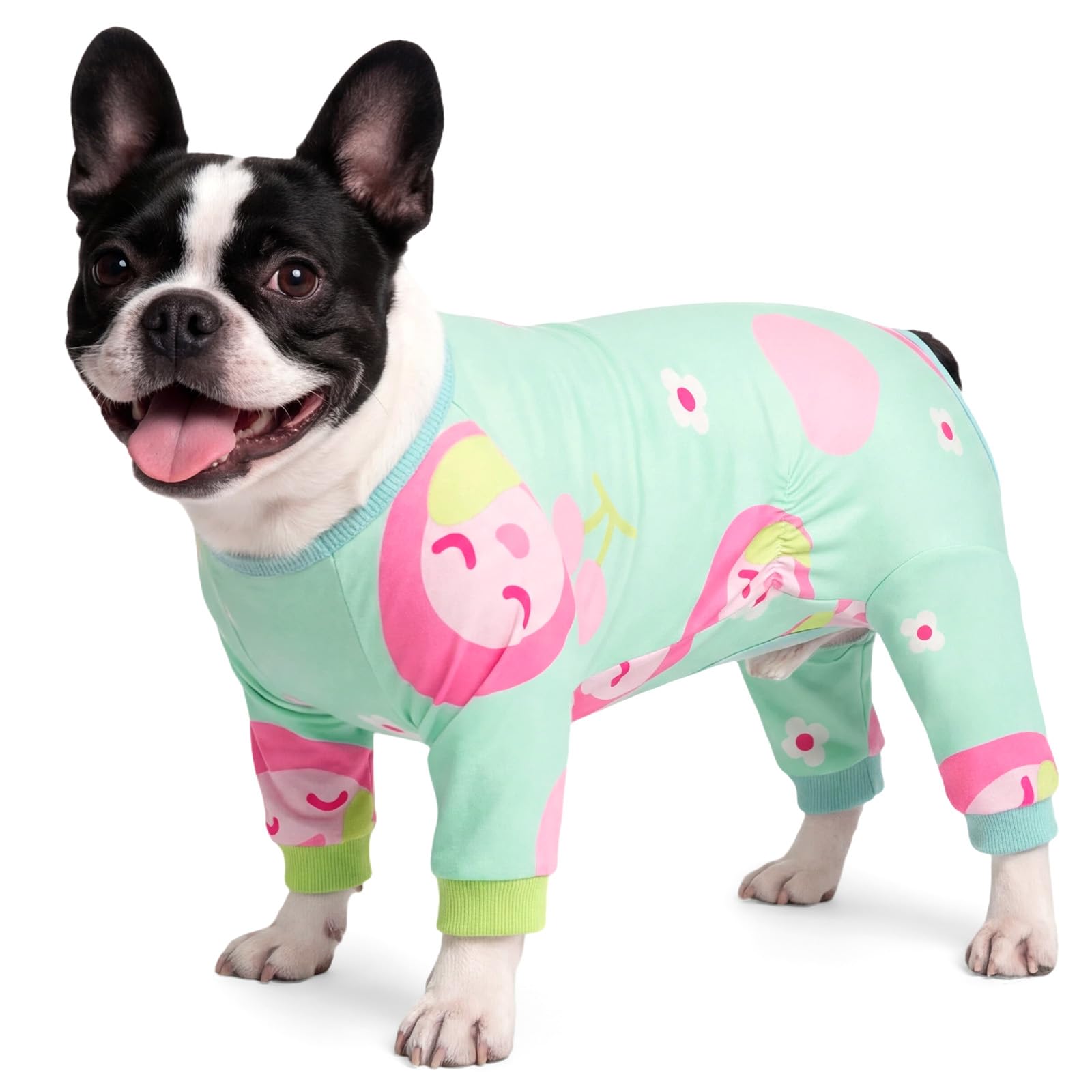 BRKURLEG Soft Dog Pajama, Dog Recovery Suit, Green, XL