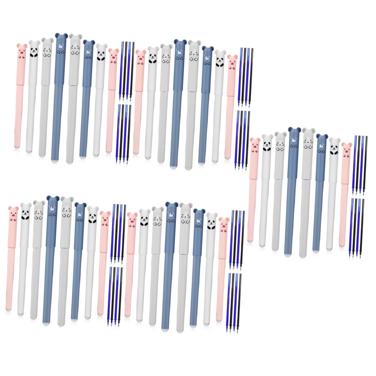 NUOBESTY 5 Ensembles Stylo À Bille Effaçable Stylos De Signature Créatifs Stylos Créatifs Effaçables Pour L'école Gomme Magnétique Pour Tableau Marqueurs Plastique 8 Pièces * 5