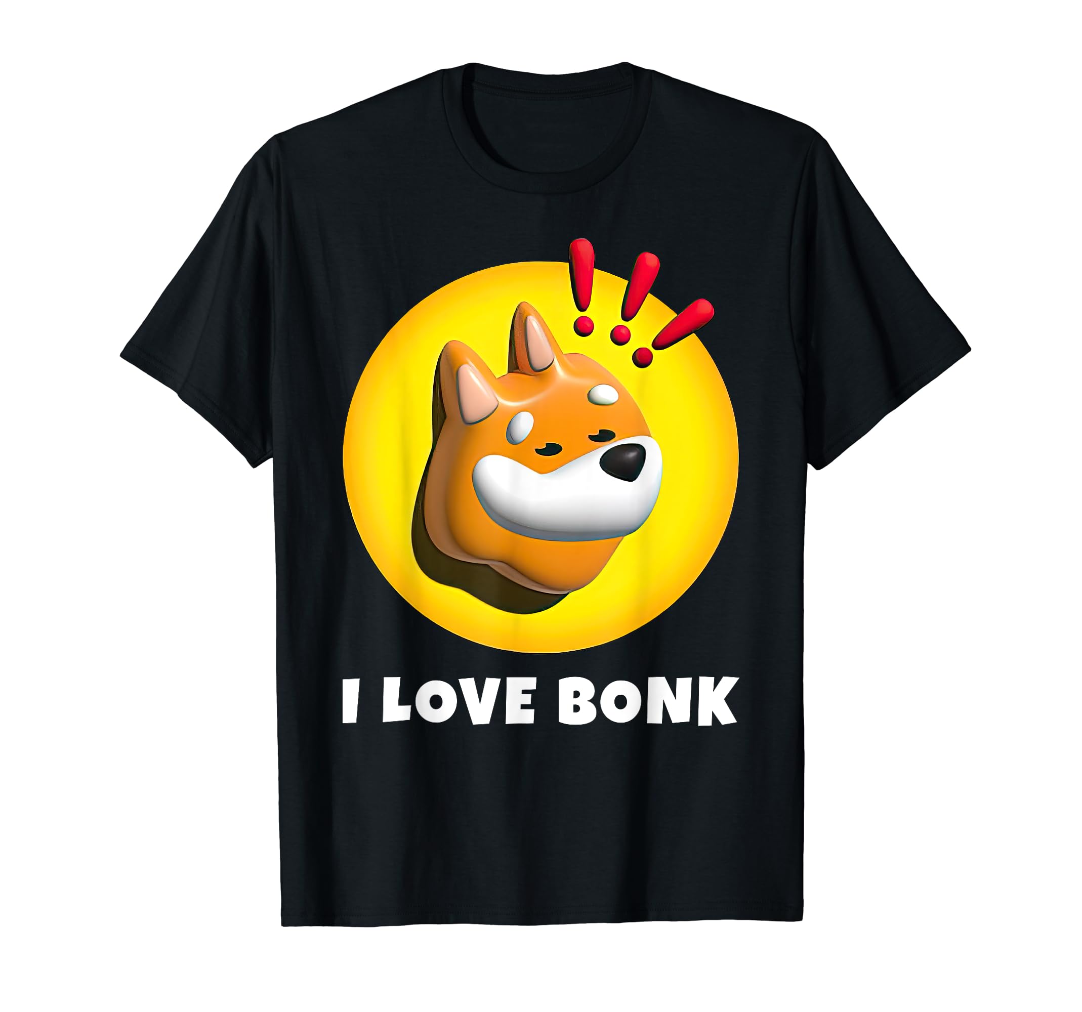 Bonk Meme Coin I Love Bonk Cryptocurrency T-Shirt : Amazon.co.uk: Fashion