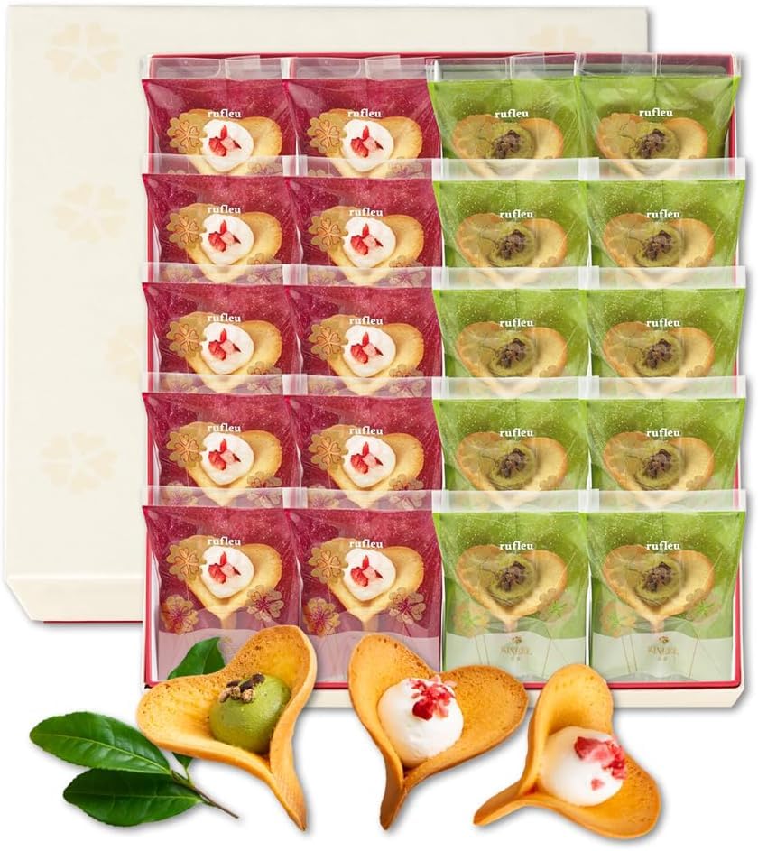 Amazon.co.jp: KINEEL ルフル20個入(バニラ・抹茶) / お中元 お菓子