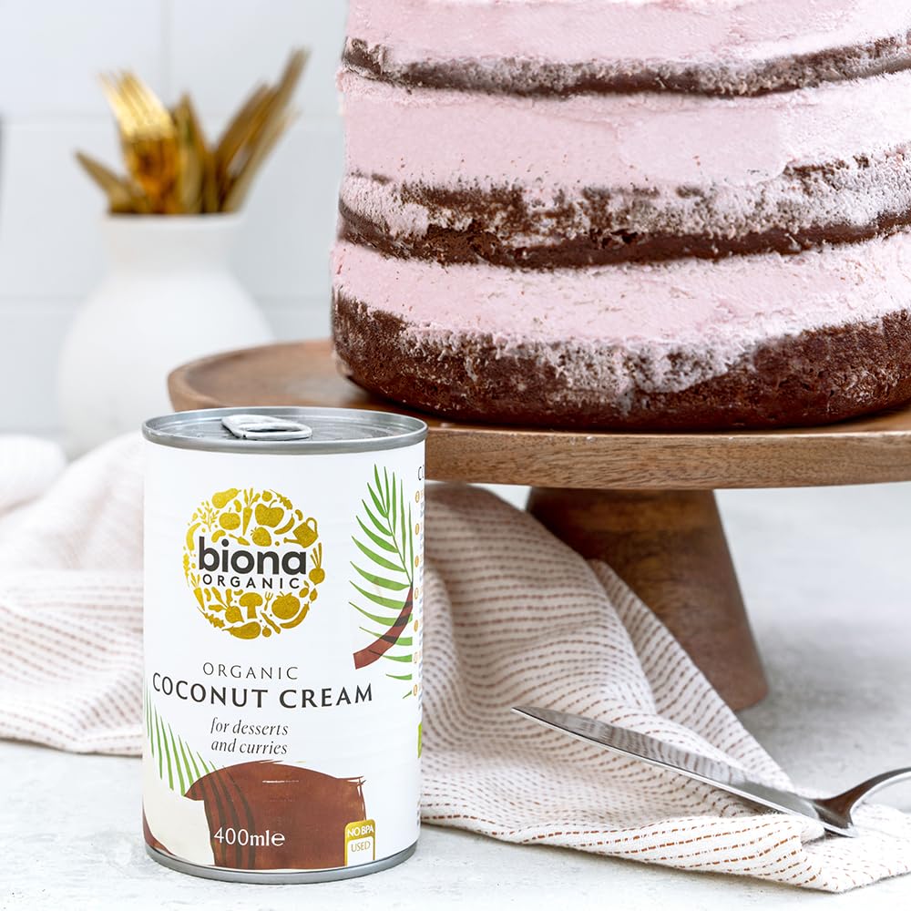 Biona Crema di cocco biologica, 400 ml (confezione da 6)