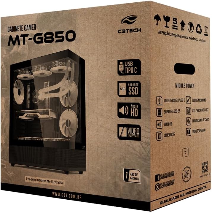 Gabinete Aquarius Gaming C3Tech MT-G850BK: Review após 30 dias de uso