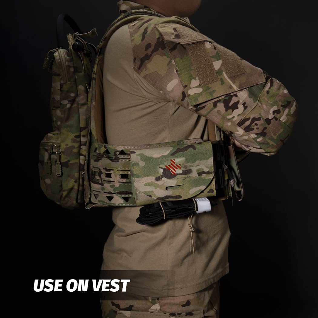 Tactical Medical Pouch MOLLE EMT First Aid Pouch IFAK Utility Pouch Portable Trauma Bag 500D Nylon for Tactical Belt and Vest - Image 7